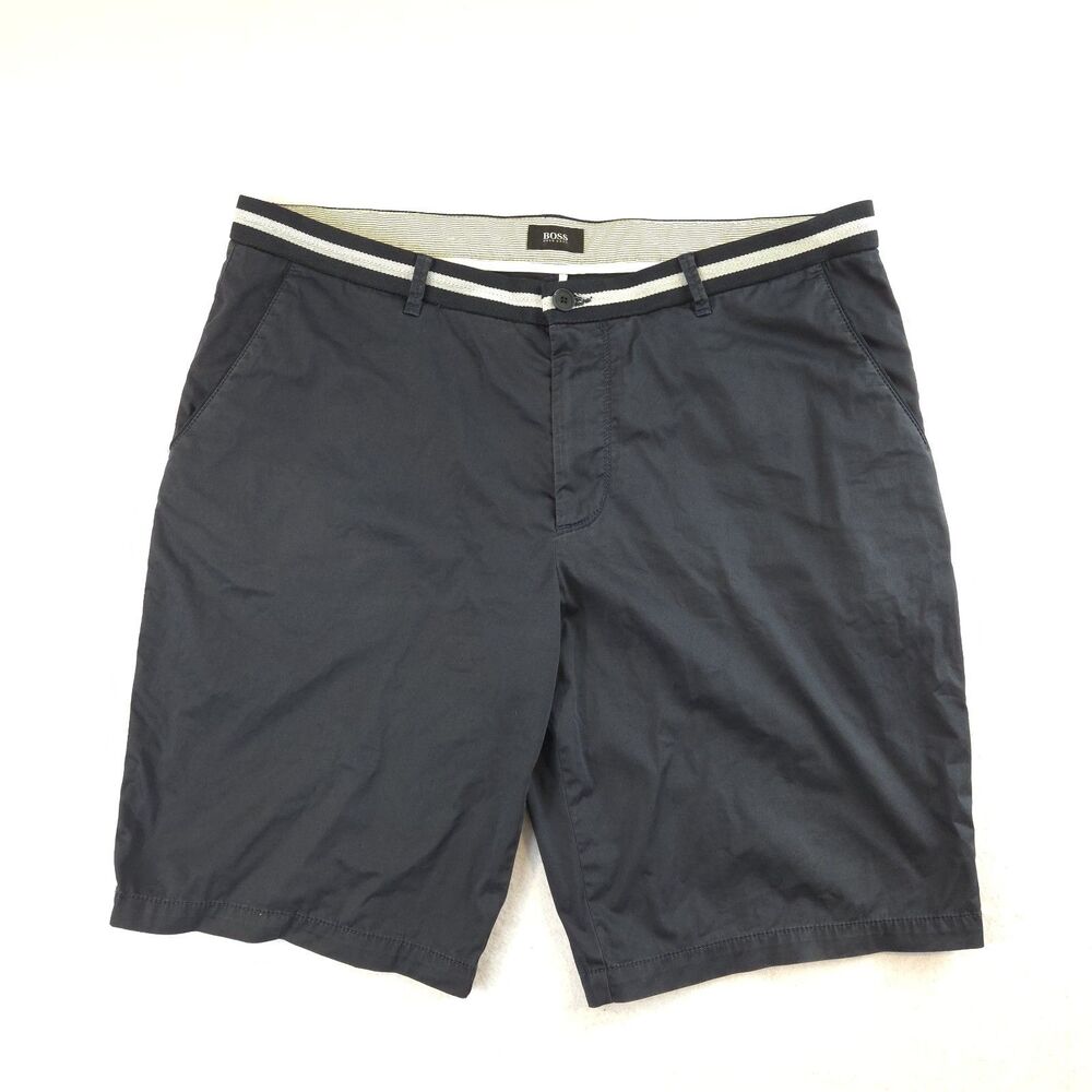 Boss Hugo Boss Chino Stretch Shorts 38 R Navy Blue Preppy